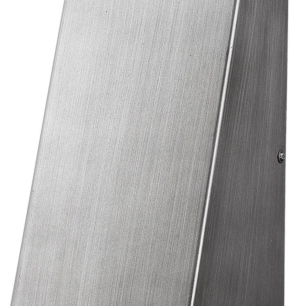 Silver Dimmable Outdoor Hanging Light With Silver Shades