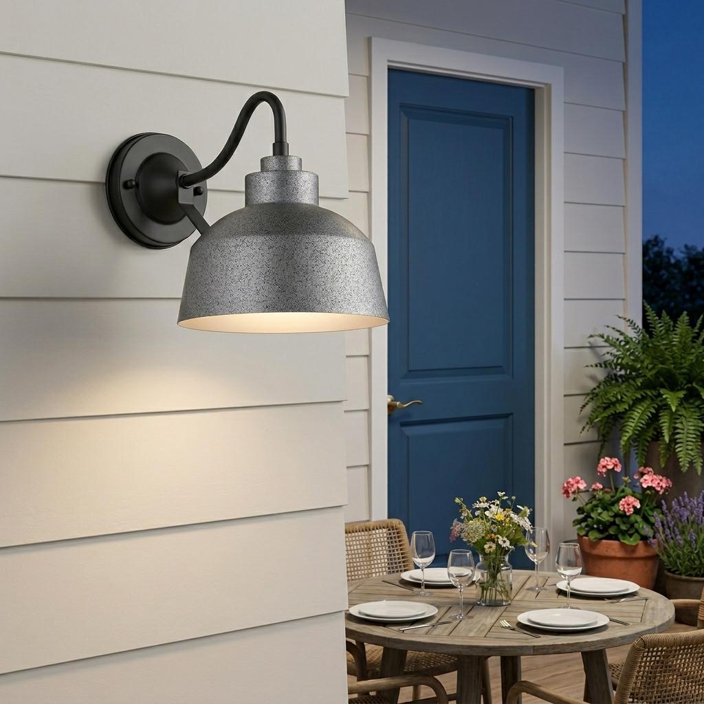 Barnes 1-Light Gray Wall Light