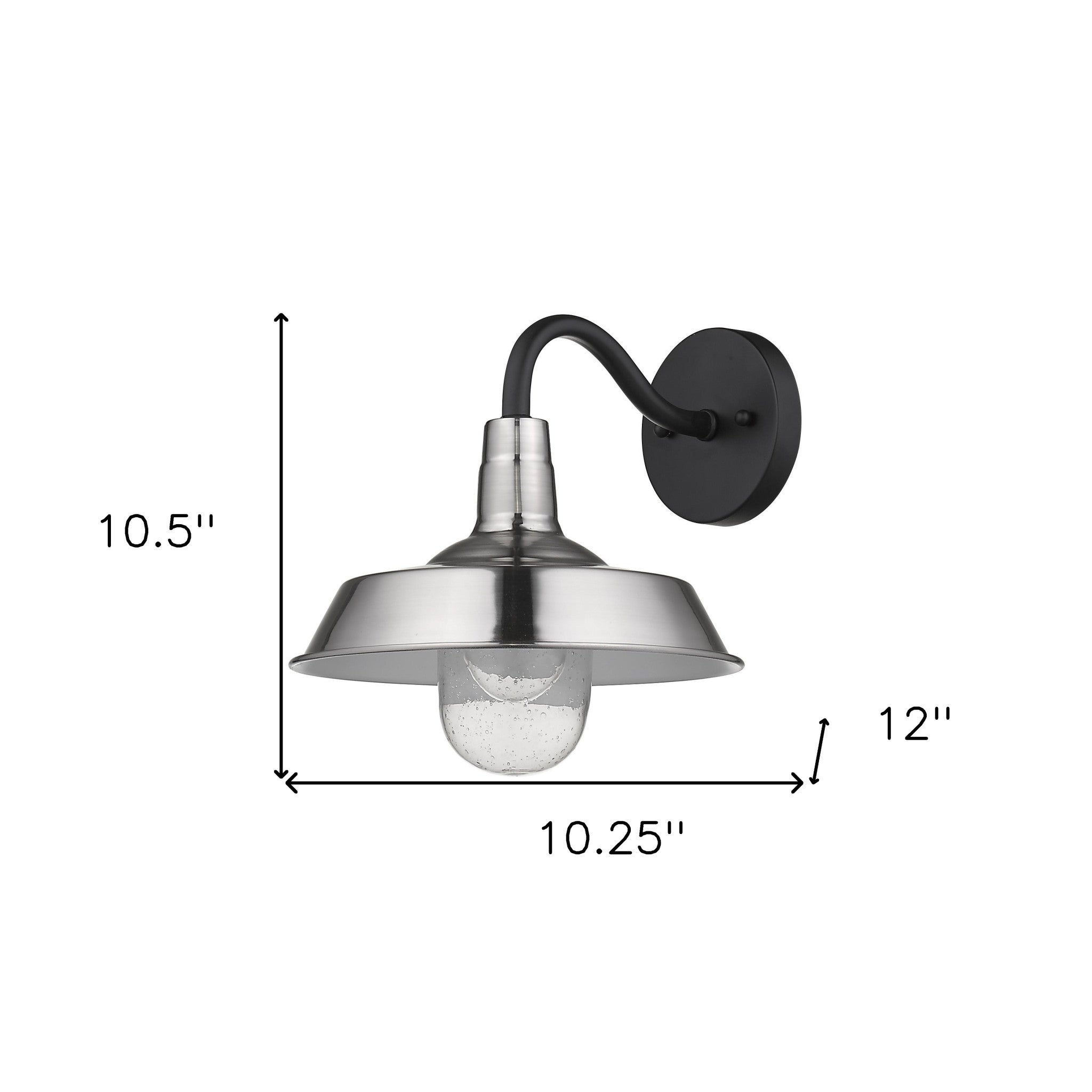 Silver Seeded Dimmable Outdoor Hanging Light With Silver Shades