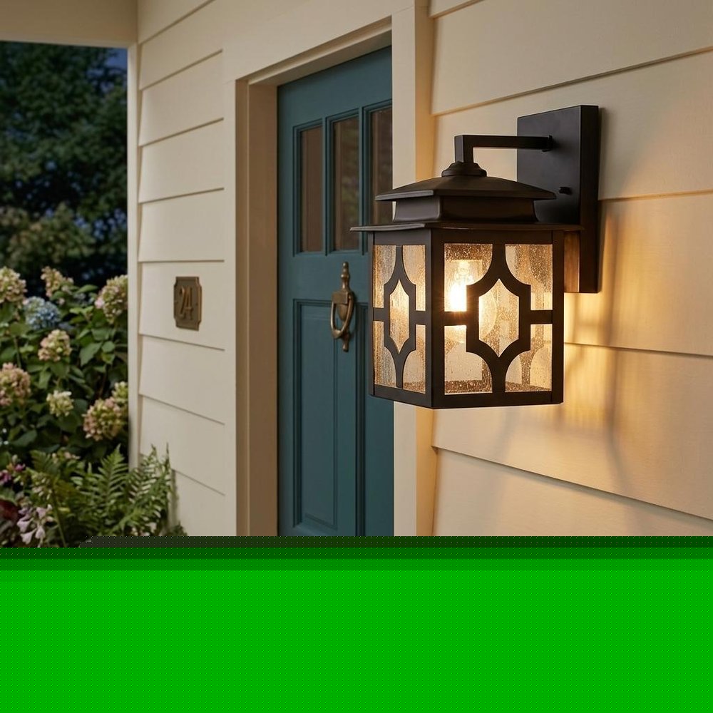 Antique Bronze Outdoor Lantern Wall Light