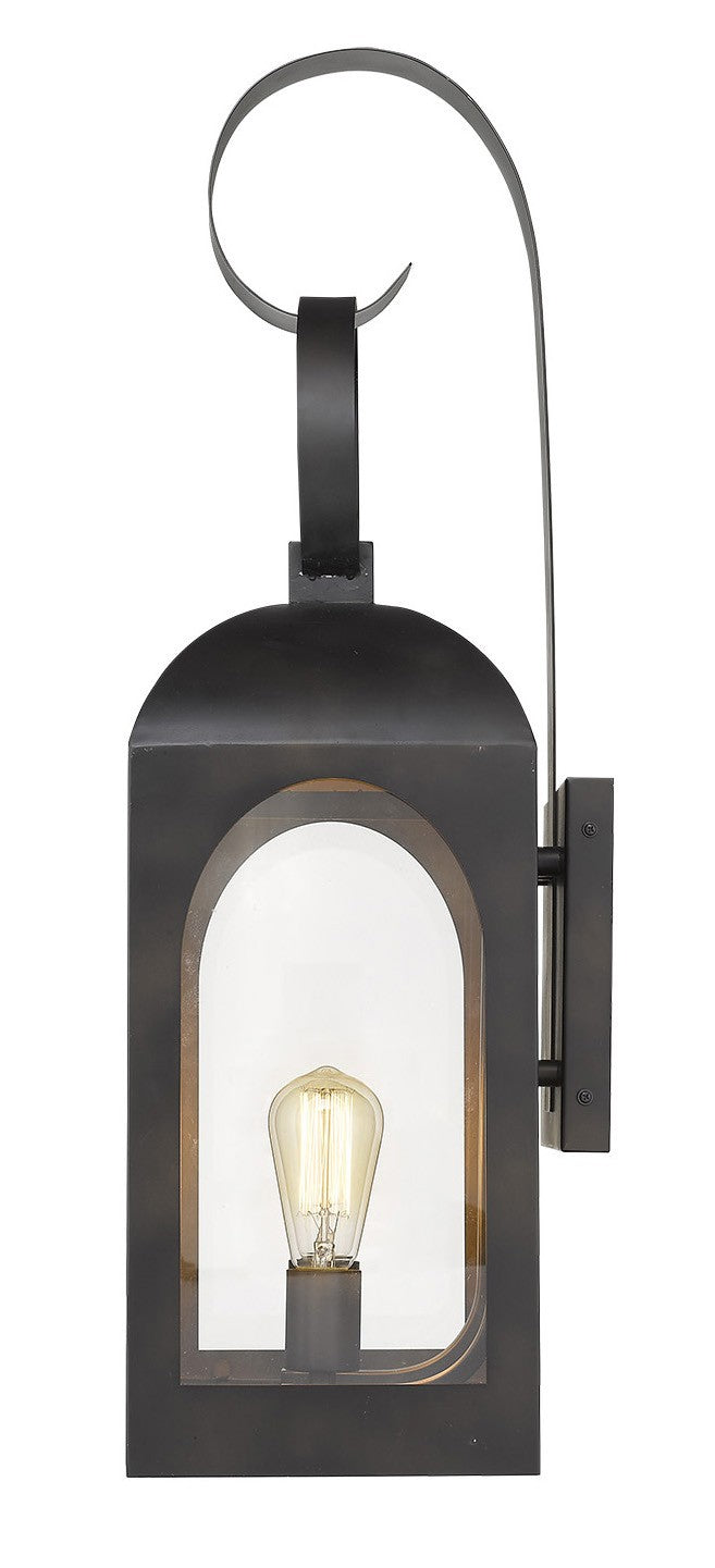 Black And Clear Two Light Transparent Dimmable Outdoor Hanging Lights With Black And Clear Shades