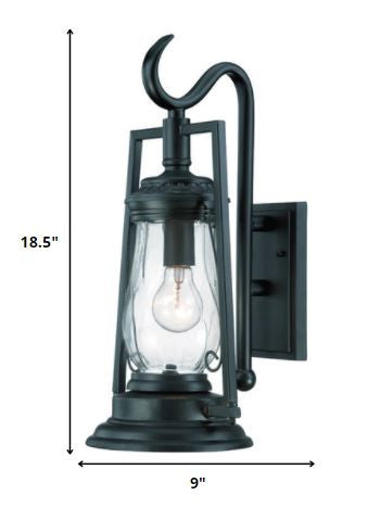 Matte Black Oil Lamp Wall Light