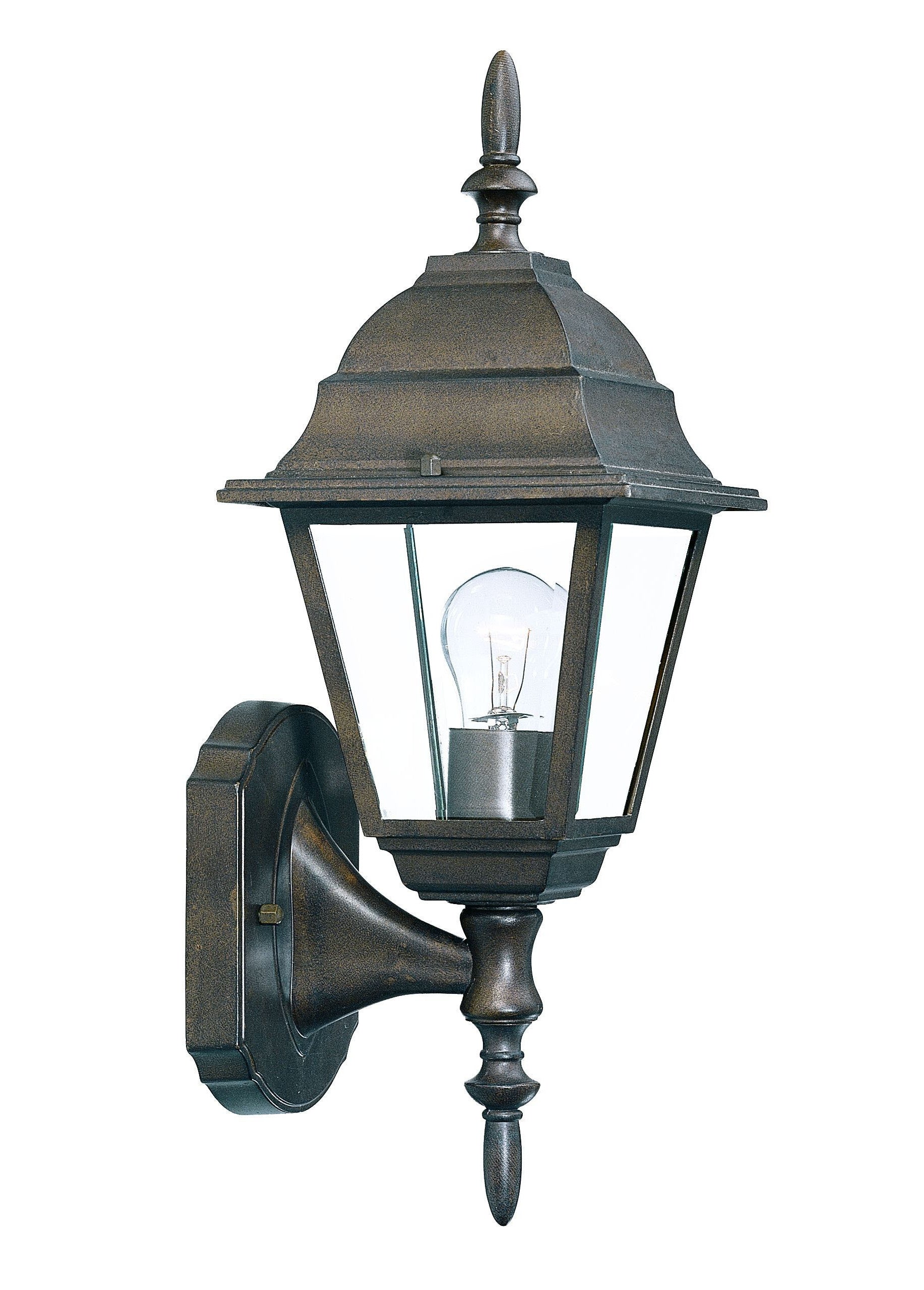 Antique Brown Swing Arm Outdoor Wall Light