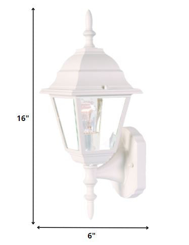 Distressed White Swing Arm Outdoor Wall Light