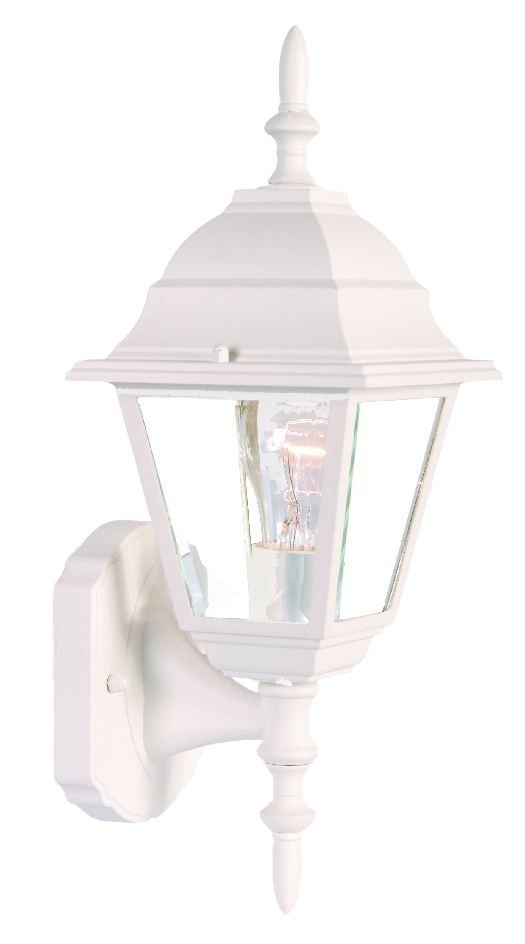 Distressed White Swing Arm Outdoor Wall Light