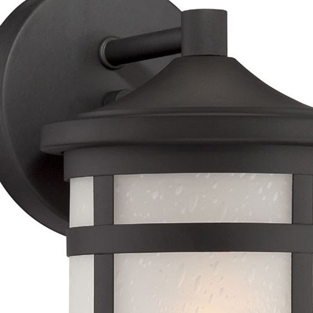 Matte Black Hanging Lantern Shape Wall Light