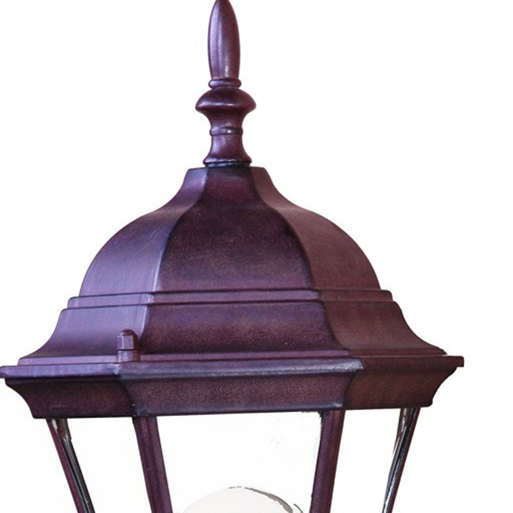 Dark Brown Carousel Lantern Wall Light