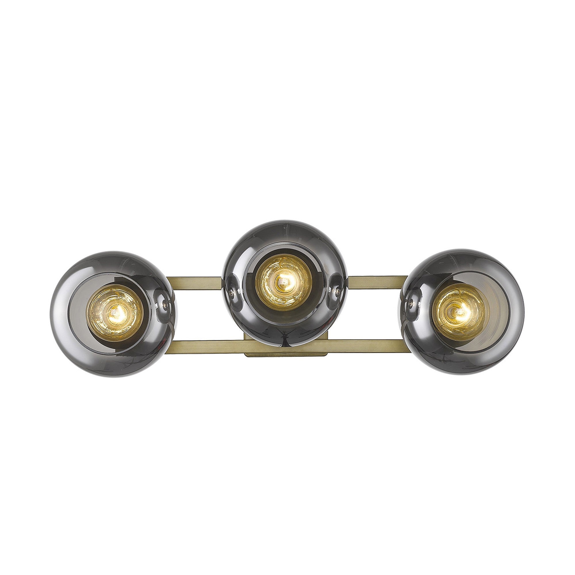 Lunette 3-Light Aged Brass Sconce