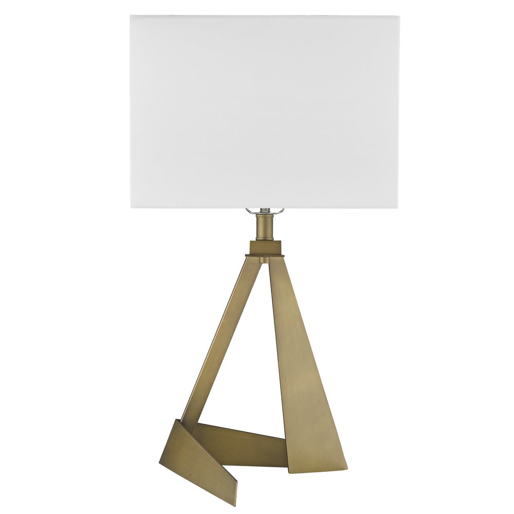 25" Brass Novelty Table Lamp With Shade