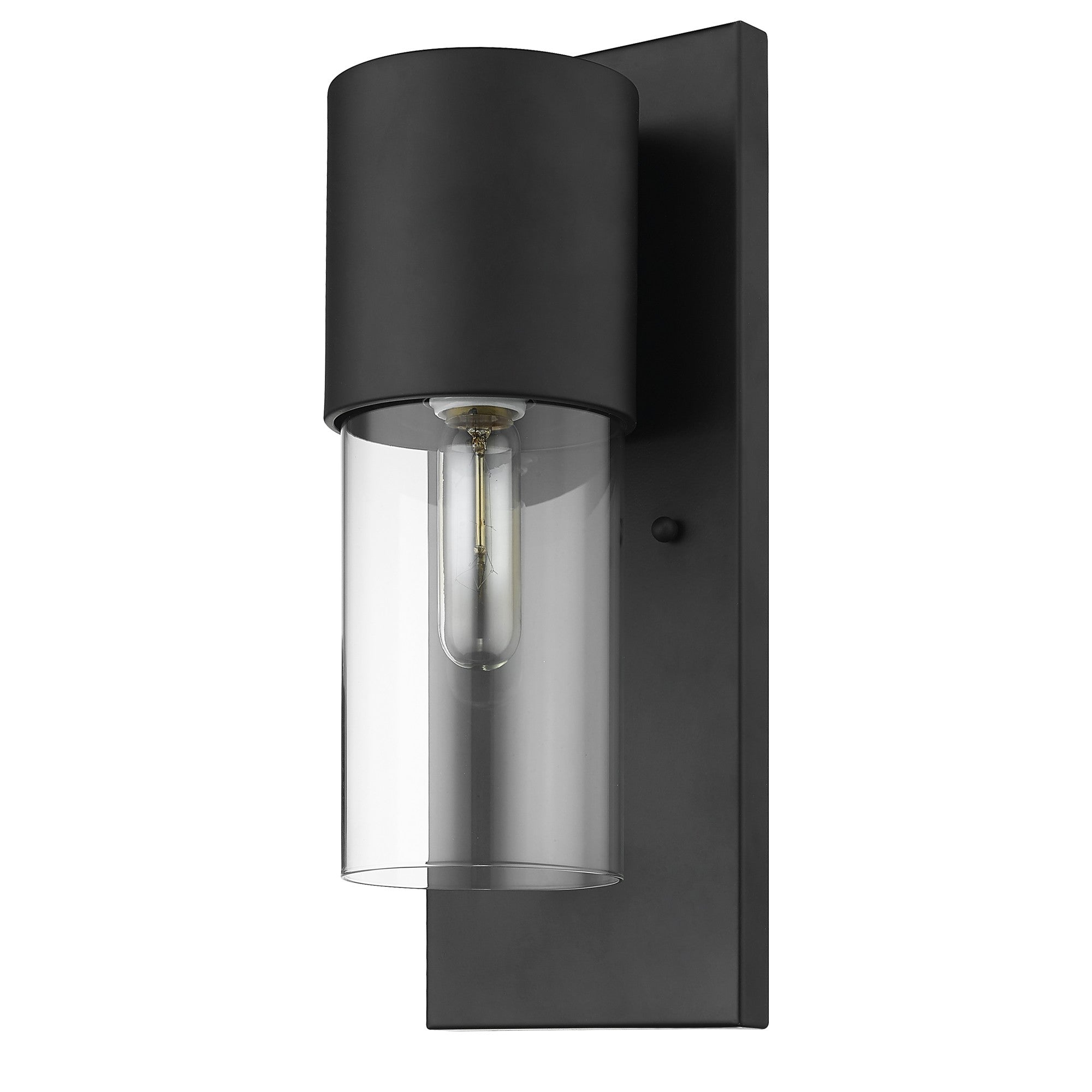 Black And Clear Transparent Dimmable Outdoor Hanging Light With Black And Clear Shades