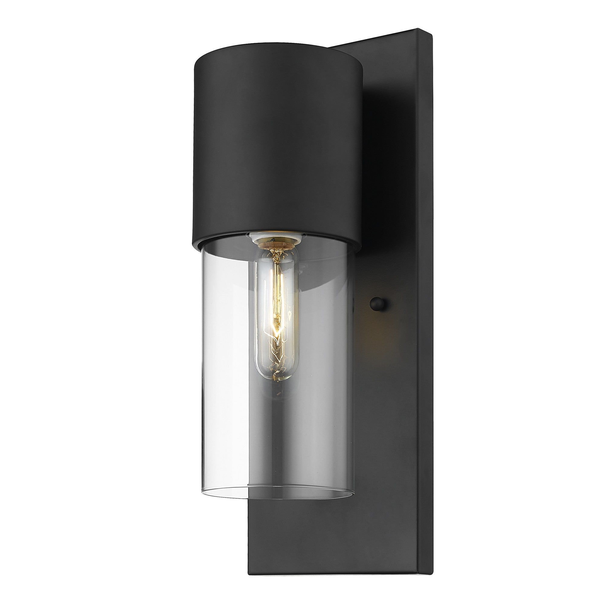 Black And Clear Transparent Dimmable Outdoor Hanging Light With Black And Clear Shades