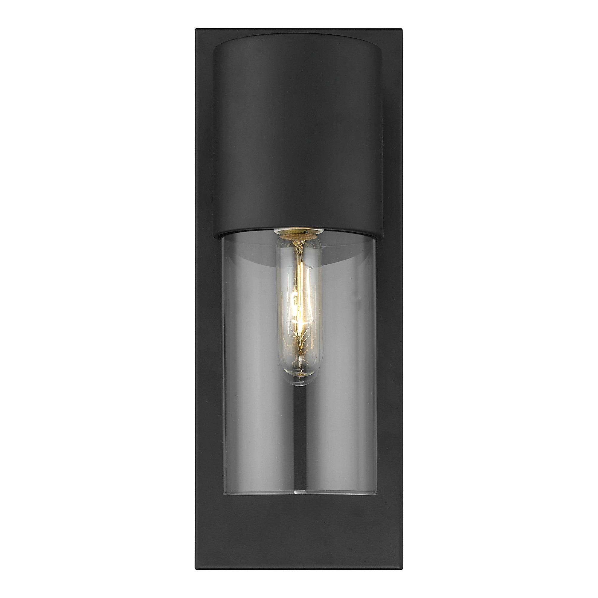 Black And Clear Transparent Dimmable Outdoor Hanging Light With Black And Clear Shades