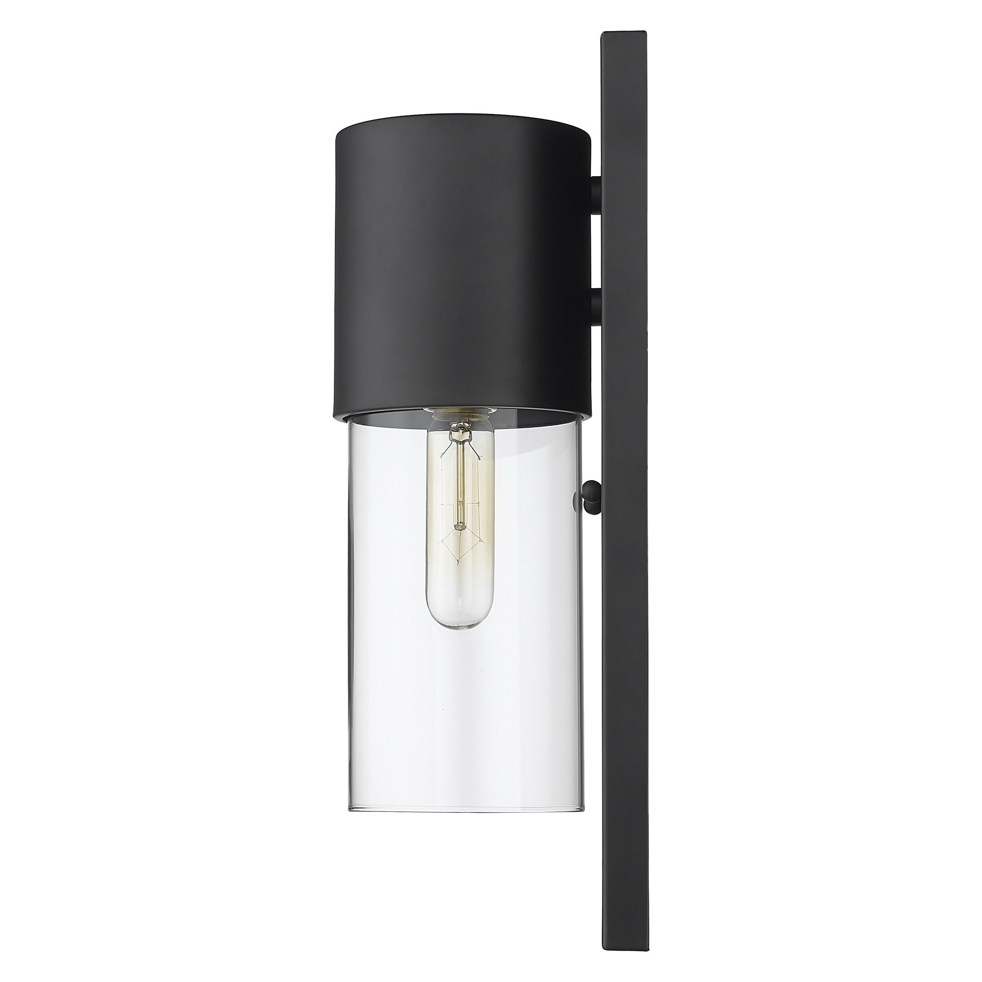 Black And Clear Transparent Dimmable Outdoor Hanging Light With Black And Clear Shades