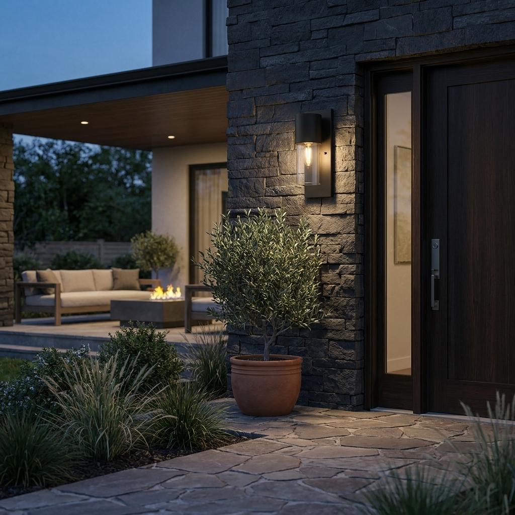 Black And Clear Transparent Dimmable Outdoor Hanging Light With Black And Clear Shades