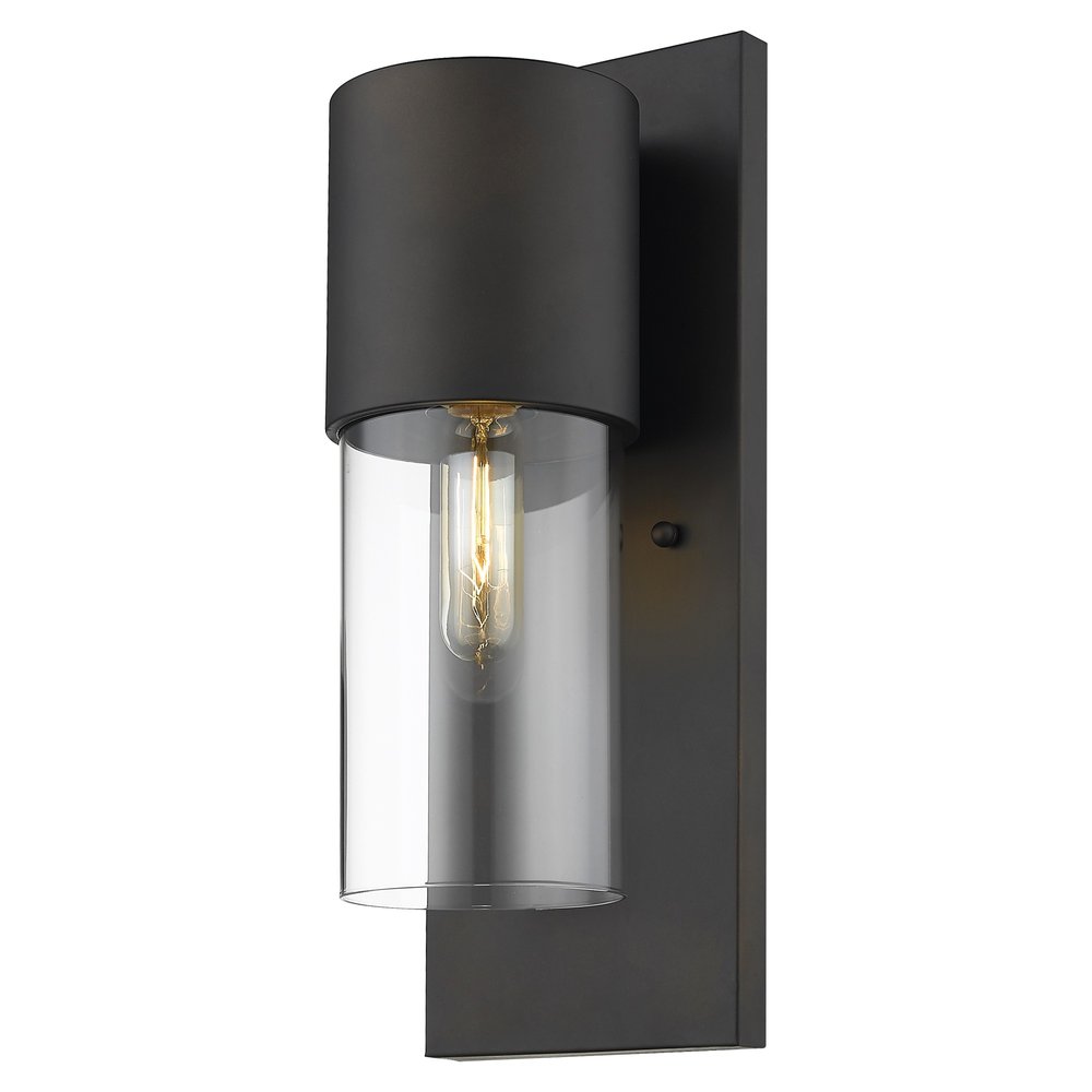 16" Metal and Glass Flush Mounted Sconce
