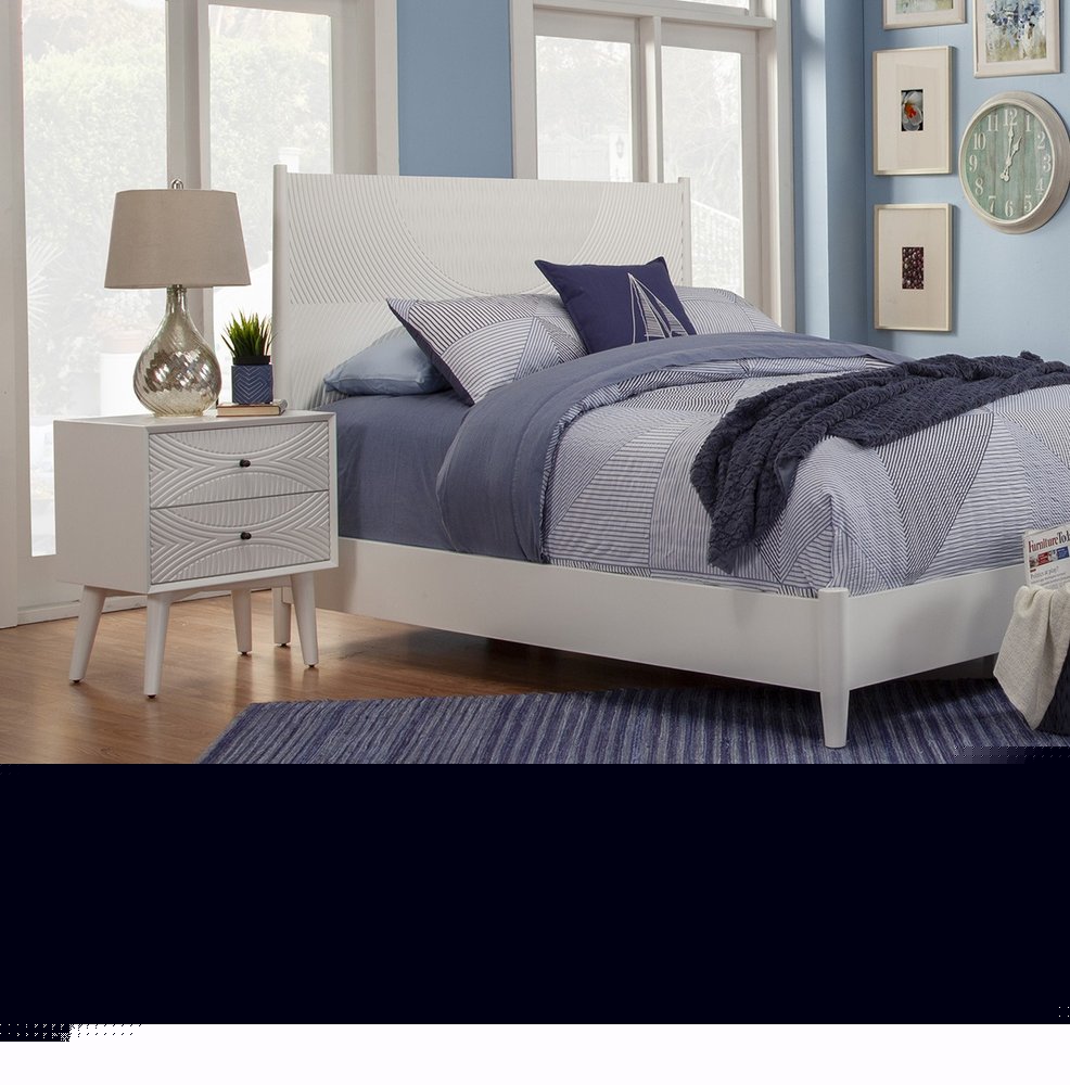 26" Solid Wood and Wood Two Drawer Nightstand