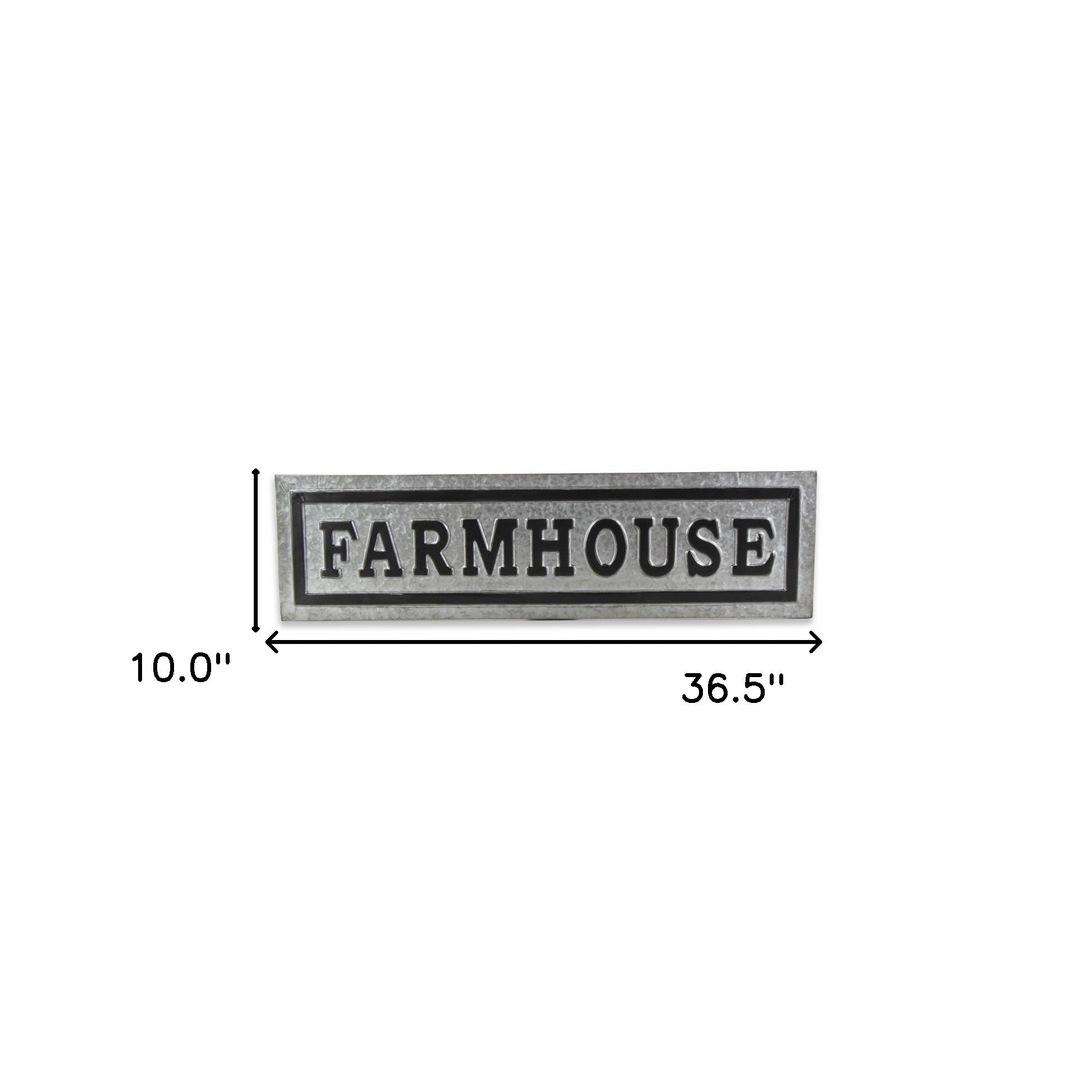 Galvanized Metal Farmhouse Wall Plate