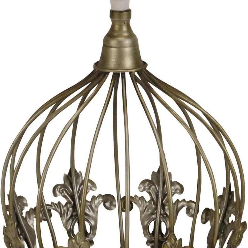 10" Bronze Metal Hand Painted Decorative Crown Tabletop Sculpture