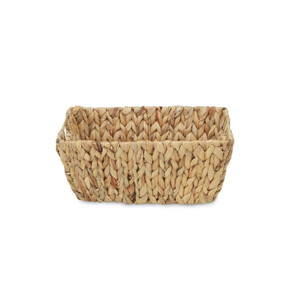 14" Brown Water Hyacinth Basket