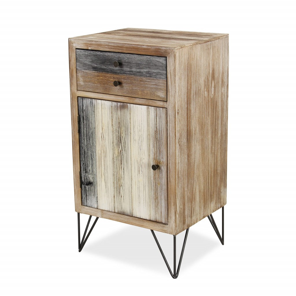 Modern Urban Rustic End or Side Table