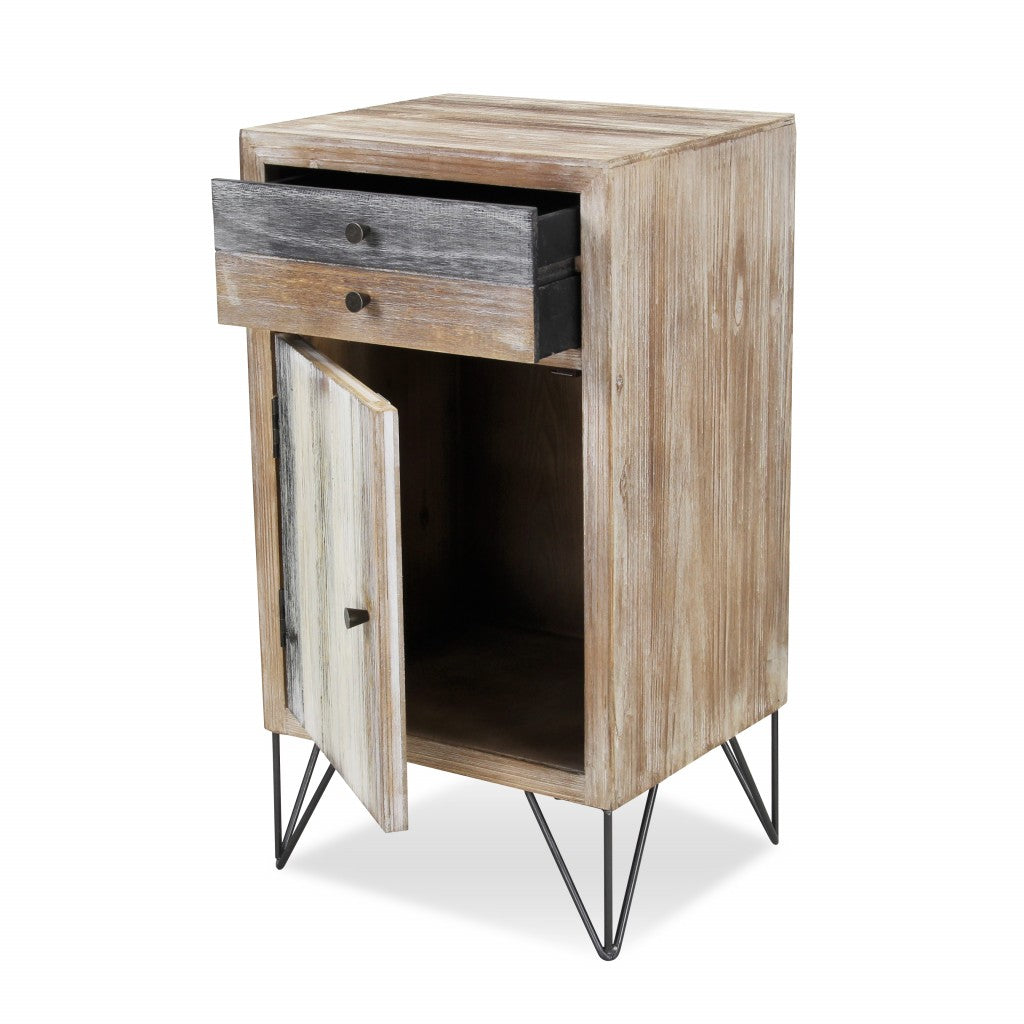 Modern Urban Rustic End or Side Table
