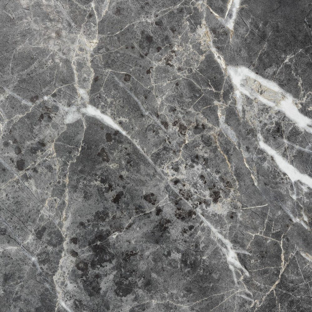 47" Black and Silver Wood And Metal Cross Legs Coffee Table