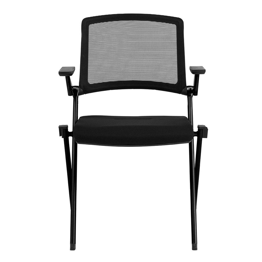 Set of Two Black Mesh Conference Office Chair