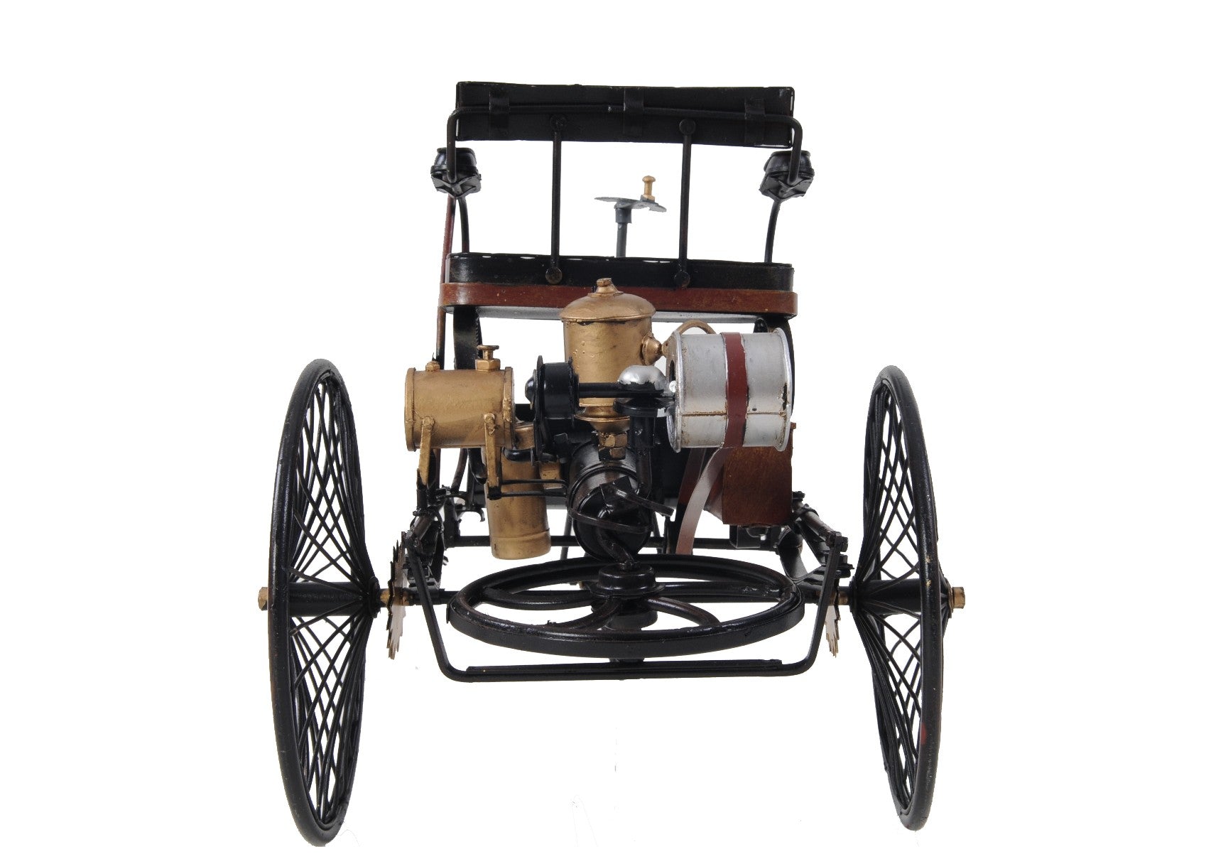 c1886 Three Wheeled Mercedes Benz Motor Car Sculpture