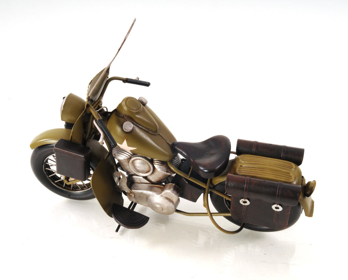 c1942 Green U.S. Army Motorcycle Sculpture