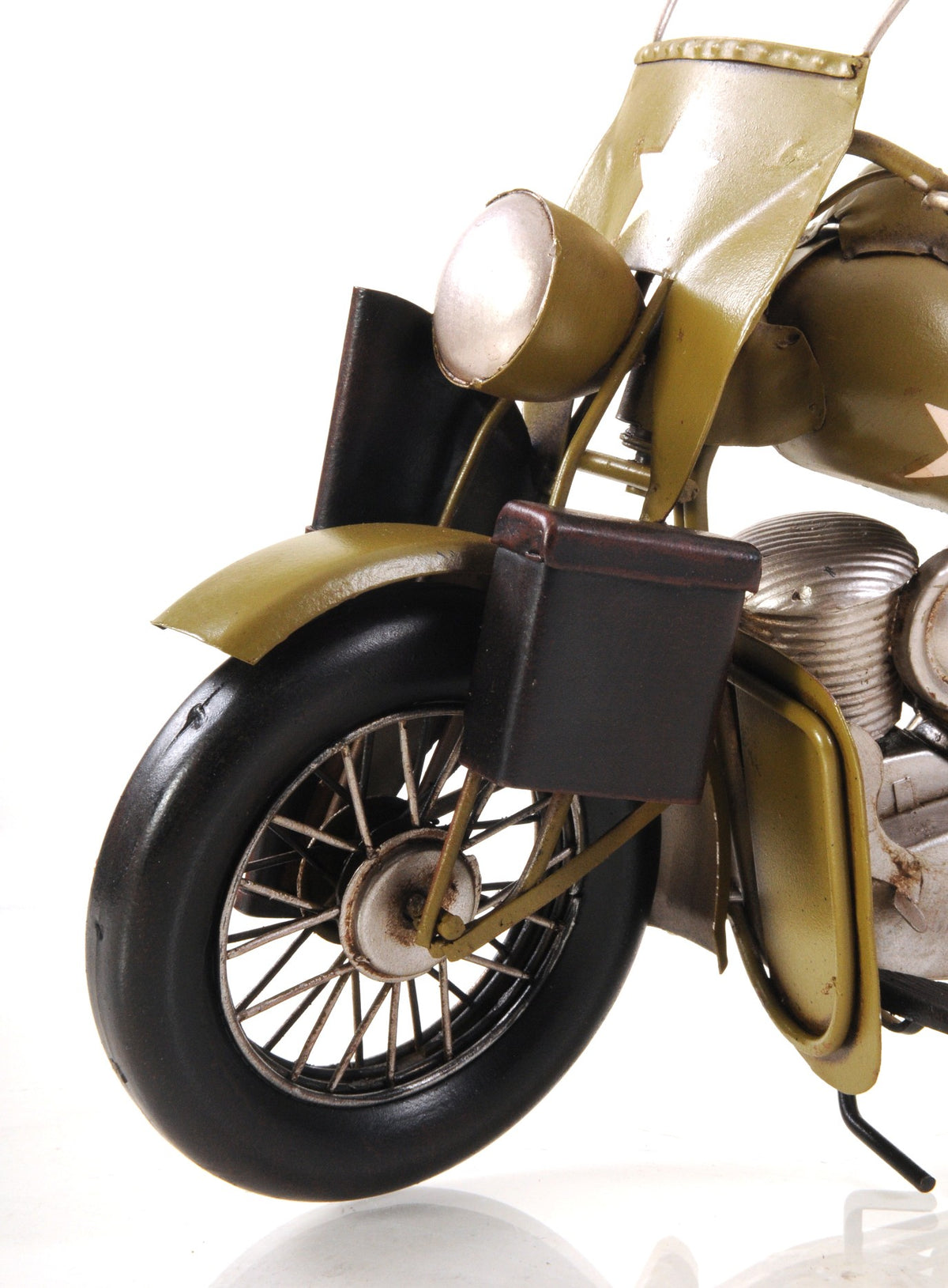 c1942 Green U.S. Army Motorcycle Sculpture