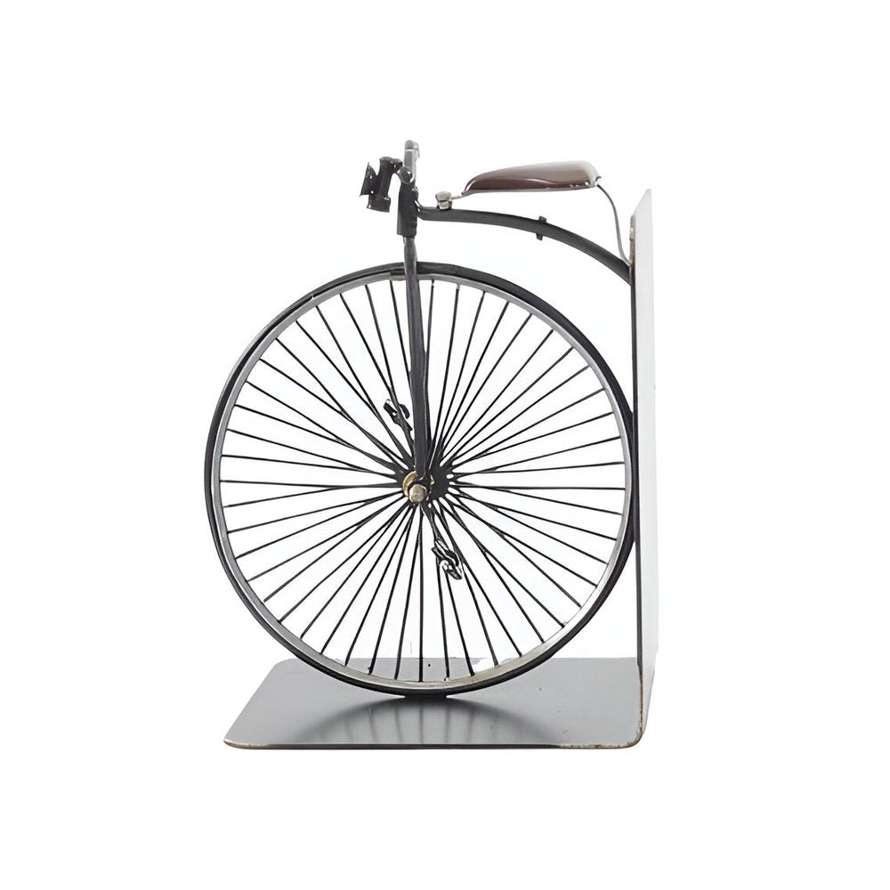 c1870 High Wheeler Bicycle Metal Decorative Bookends