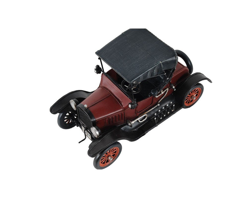 7" Red Metal Hand Painted Model Car