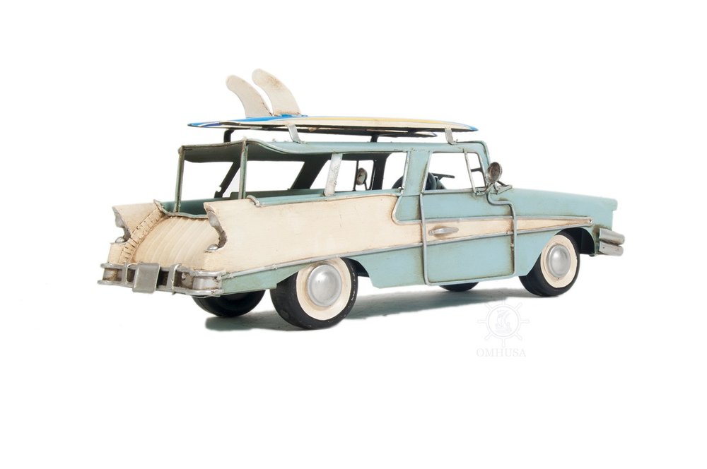 5" Blue Metal Hand Painted Model Car
