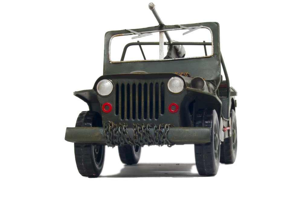 6" Green Metal Hand Painted Model Car