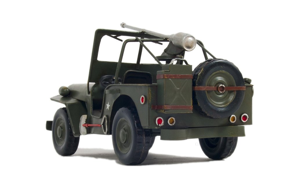6" Green Metal Hand Painted Model Car