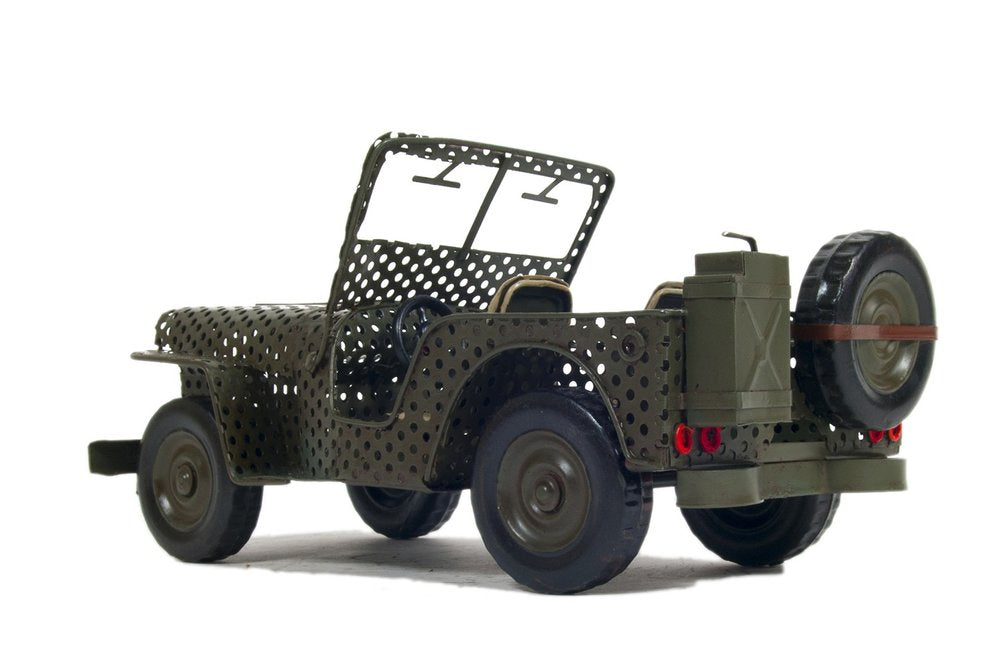 7" Green Metal Hand Painted Model Car