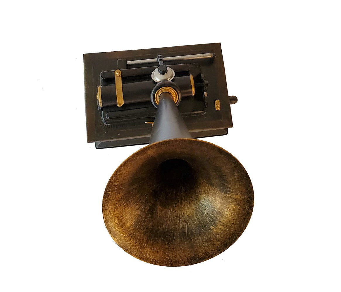 c1901 Edison Standard Phonograph Replica Sculpture