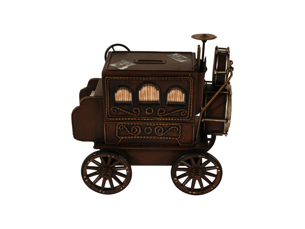 10" Brown Metal Hand Painted Car Model Car