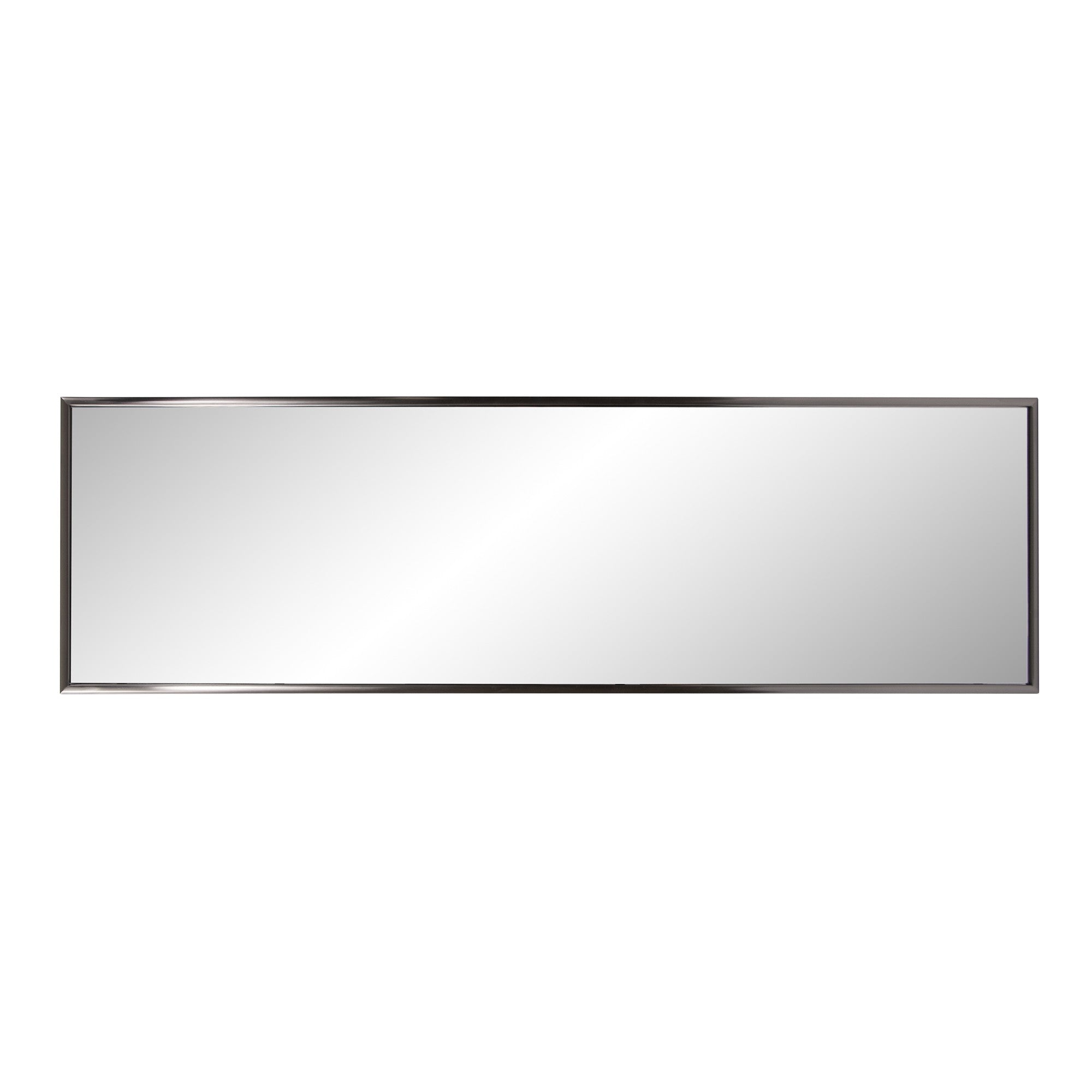 60" Gray Metal Framed Full Length Hanging Mirror