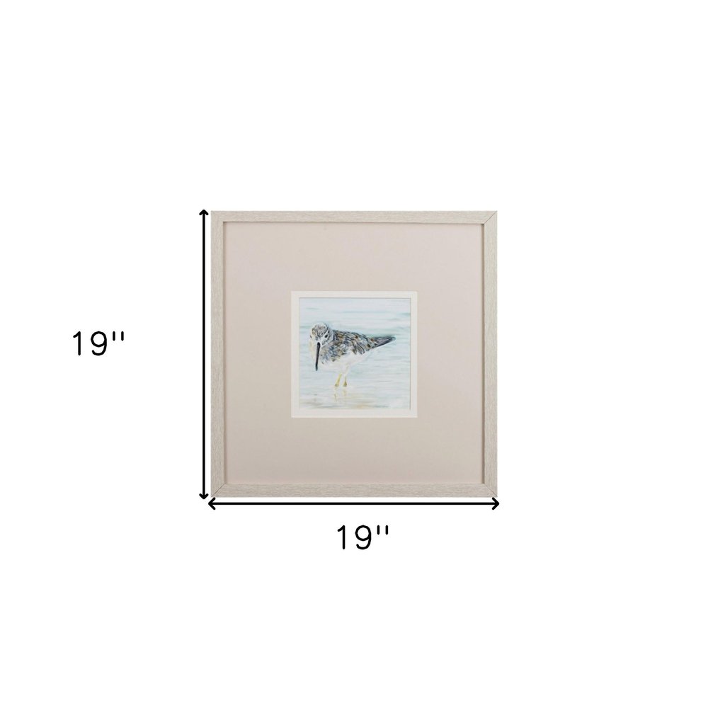 Set of Two Sandpipers Watercolor Wall Art