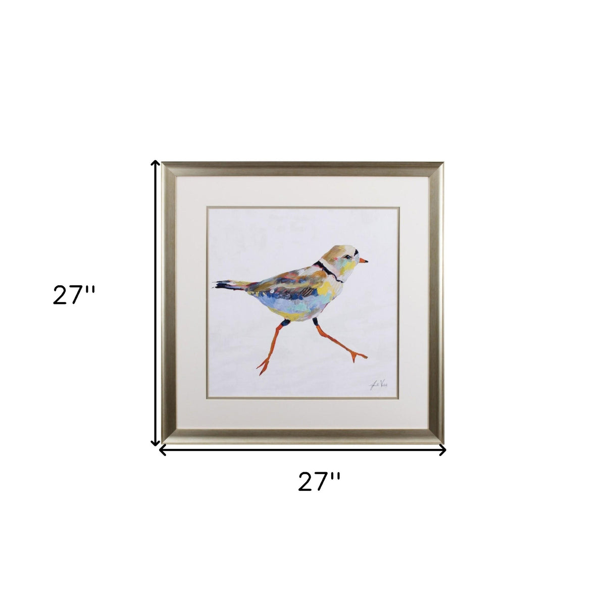 Set of Two Colorful Beach Birds Wall Art