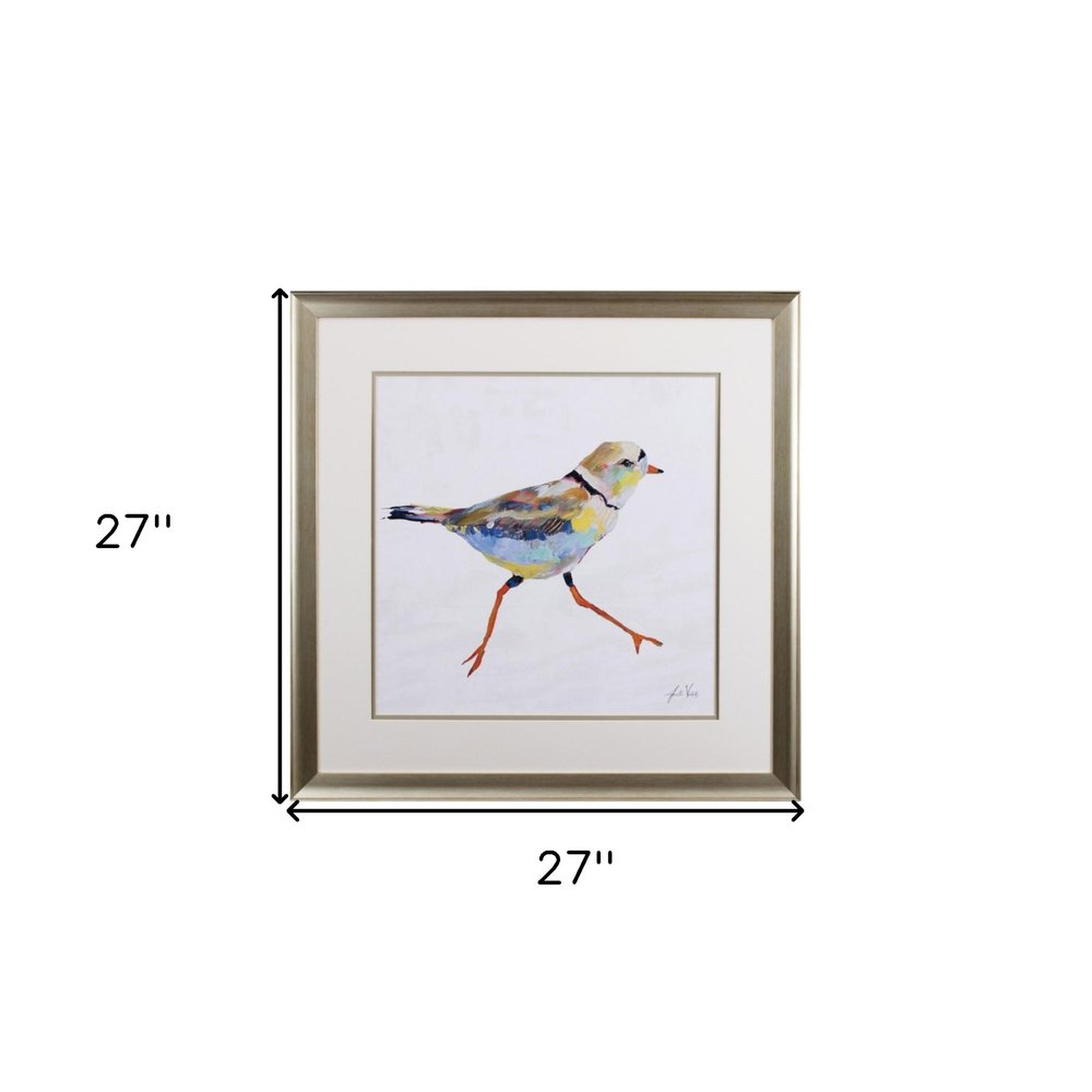 Set of Two Colorful Beach Birds Wall Art