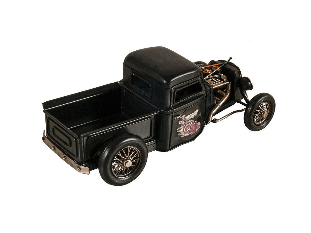 5" Black Metal Hand Painted Model Car