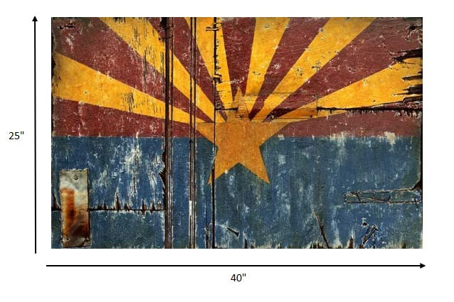 Distressed Arizona Flag Wall Décor