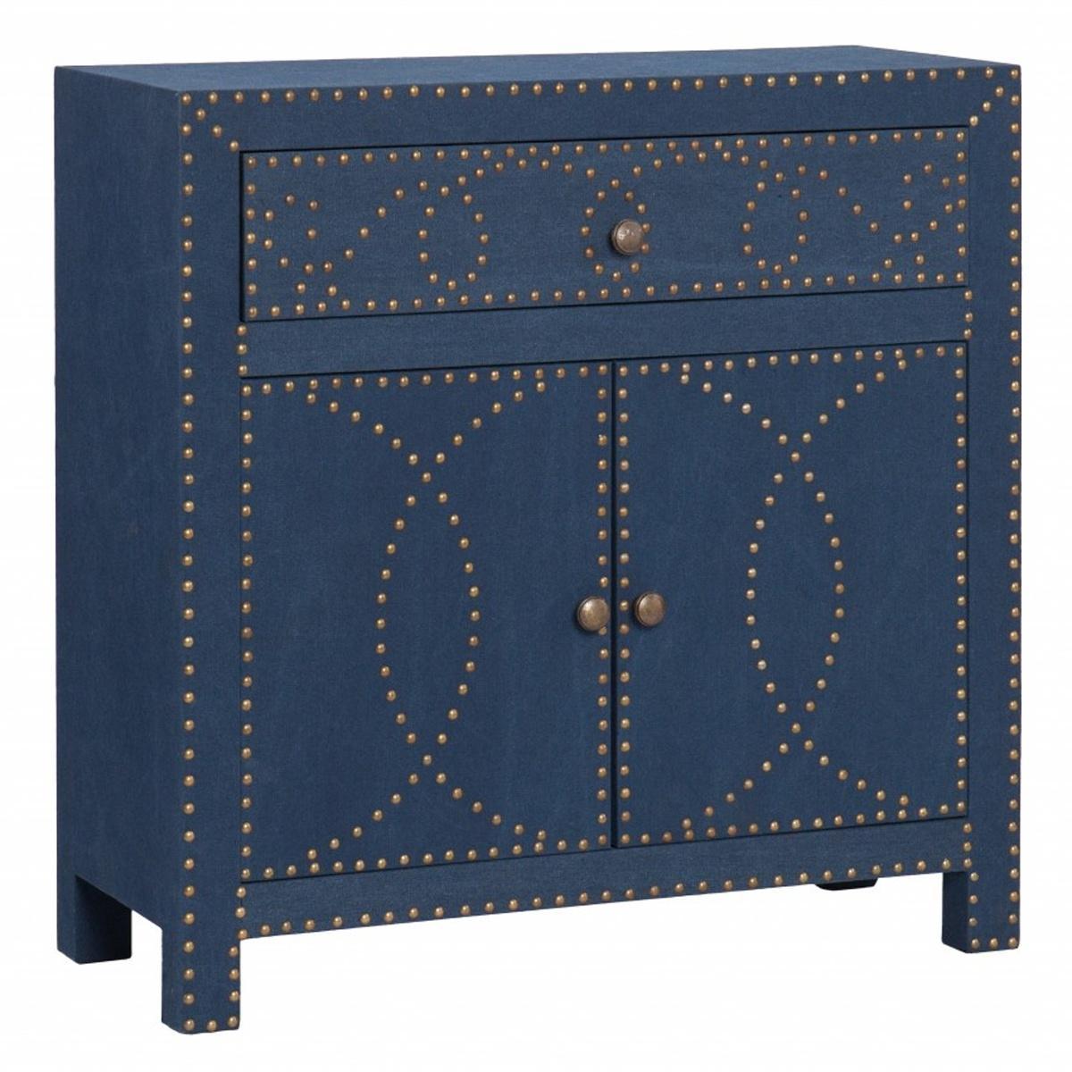 28" Blue Wood Server