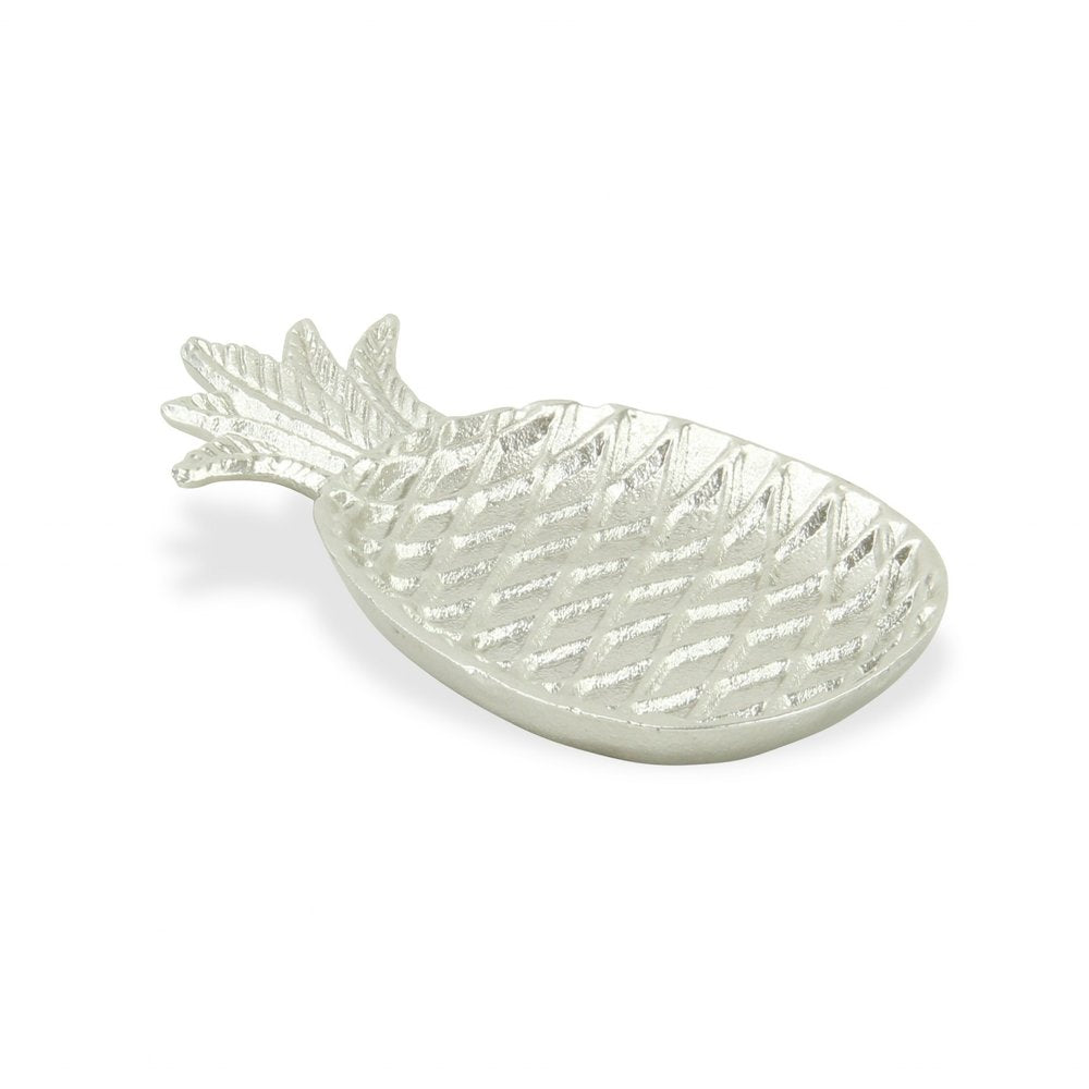 10" Silver Cast Iron Pineapple Decorative Pineapple