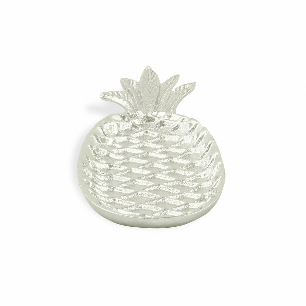 10" Silver Cast Iron Pineapple Decorative Pineapple