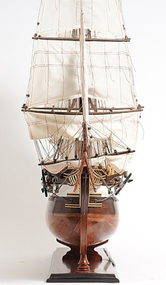 50" Wood Brown Hand Painted Sculpture