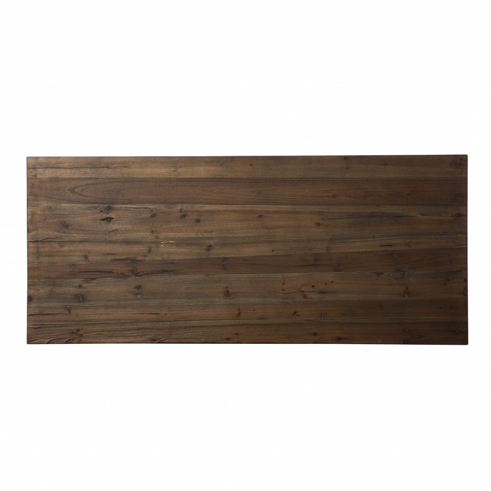 48" Brown and Gold Wood and Brass Sled