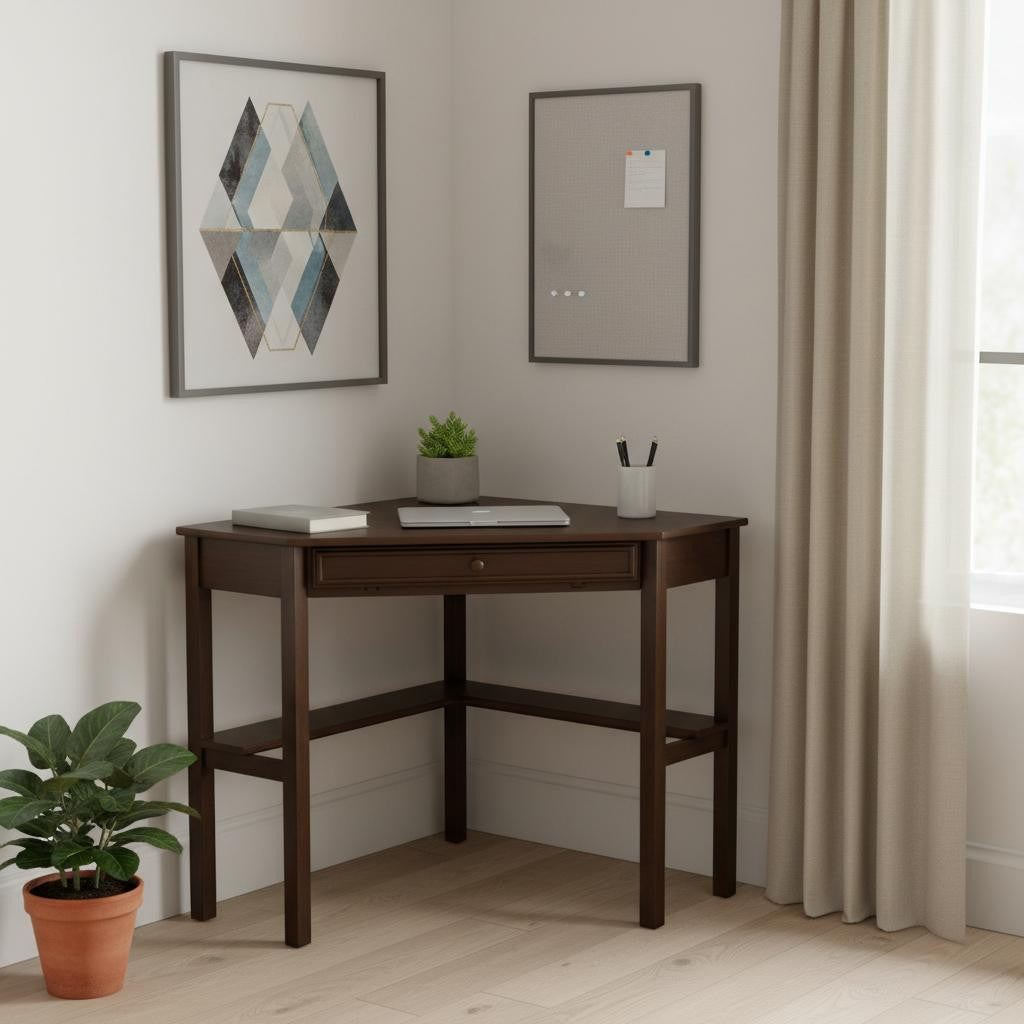 Espresso Corner Computer Desk